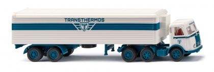 Wiking 055605 - H0 - Mercedes-Benz Kühlkoffer-Sattelzug Transthermos